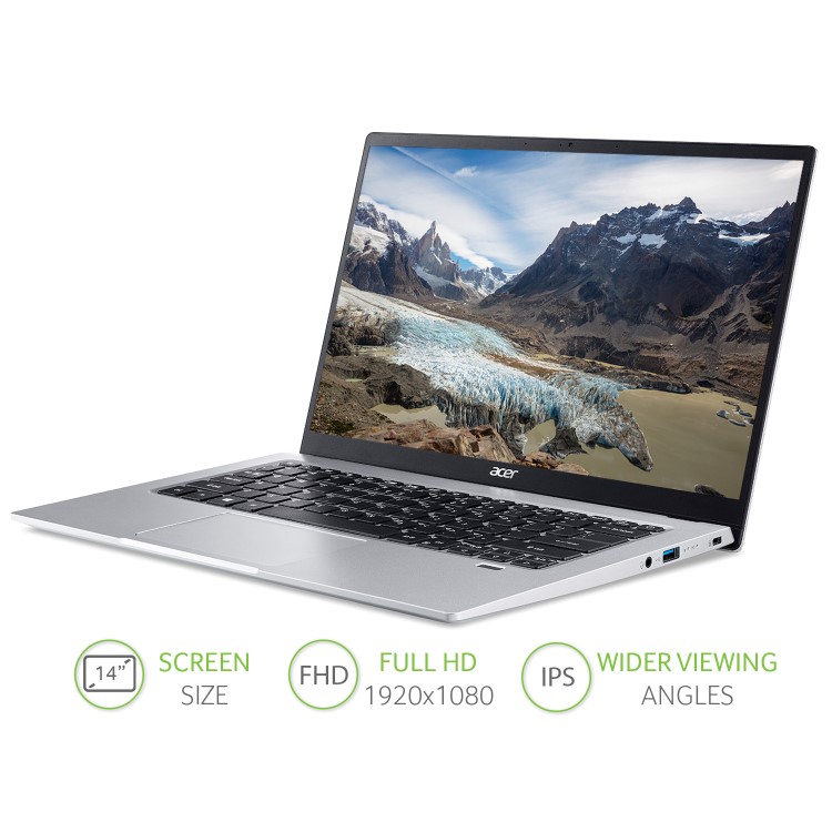 ACER Swift 1 SF114-34 Intel Pentium N6000 4GB 128GB SSD 14 Inch Windows 10 S Laptop