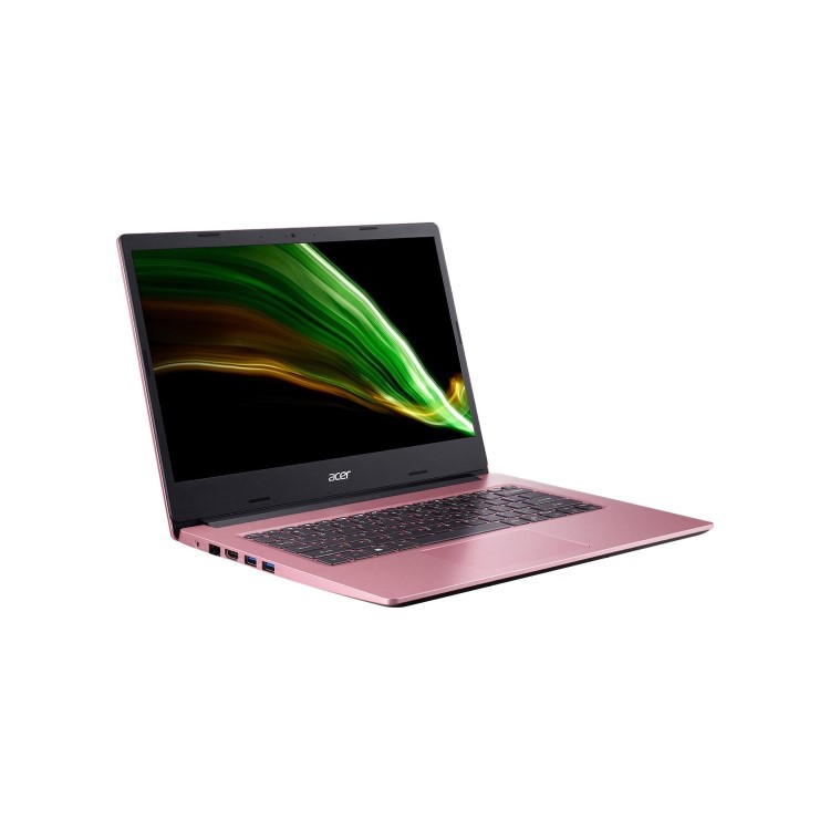 Acer Aspire 1 A114-33 Intel Pentium Silver N6000 4GB 64GB 14 Inch FHD Windows 10 S Laptop - Pink  Inc Office 365 