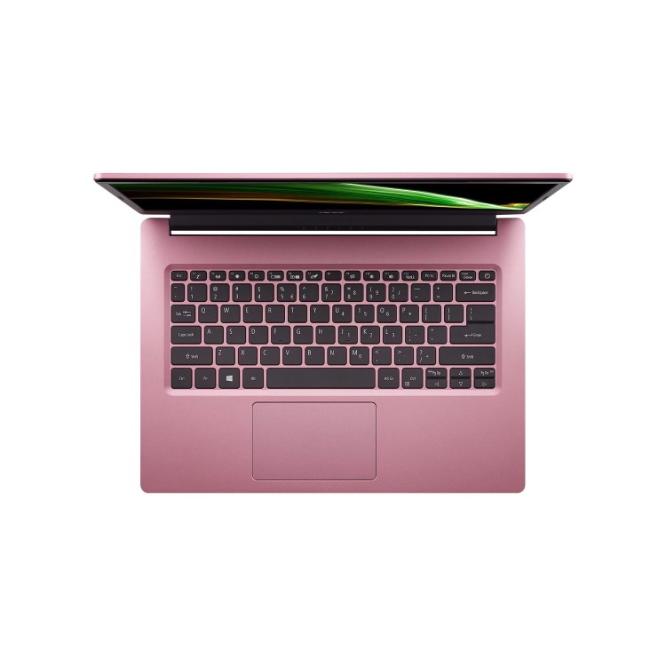 Acer Aspire 1 A114-33 Intel Pentium Silver N6000 4GB 64GB 14 Inch FHD Windows 10 S Laptop - Pink  Inc Office 365 