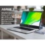 Acer Aspire 3 Core i3-1115G4 4GB 256GB SSD 17.3 Inch Windows 11 Laptop - Silver 
