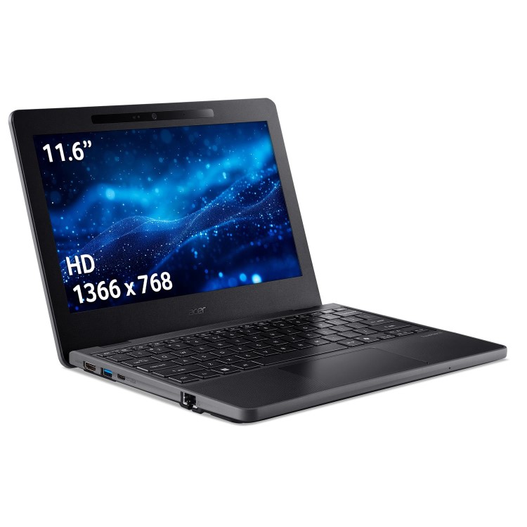 Acer TravelMate B3 11 TMB311-34-TCO - 180-degree hinge design - Intel N-series - N150 / up to 3.6 GHz - Win 11 Pro Education - Intel Graphics - 8 GB RAM - 128 GB eMMC - 11.6" IPS 1