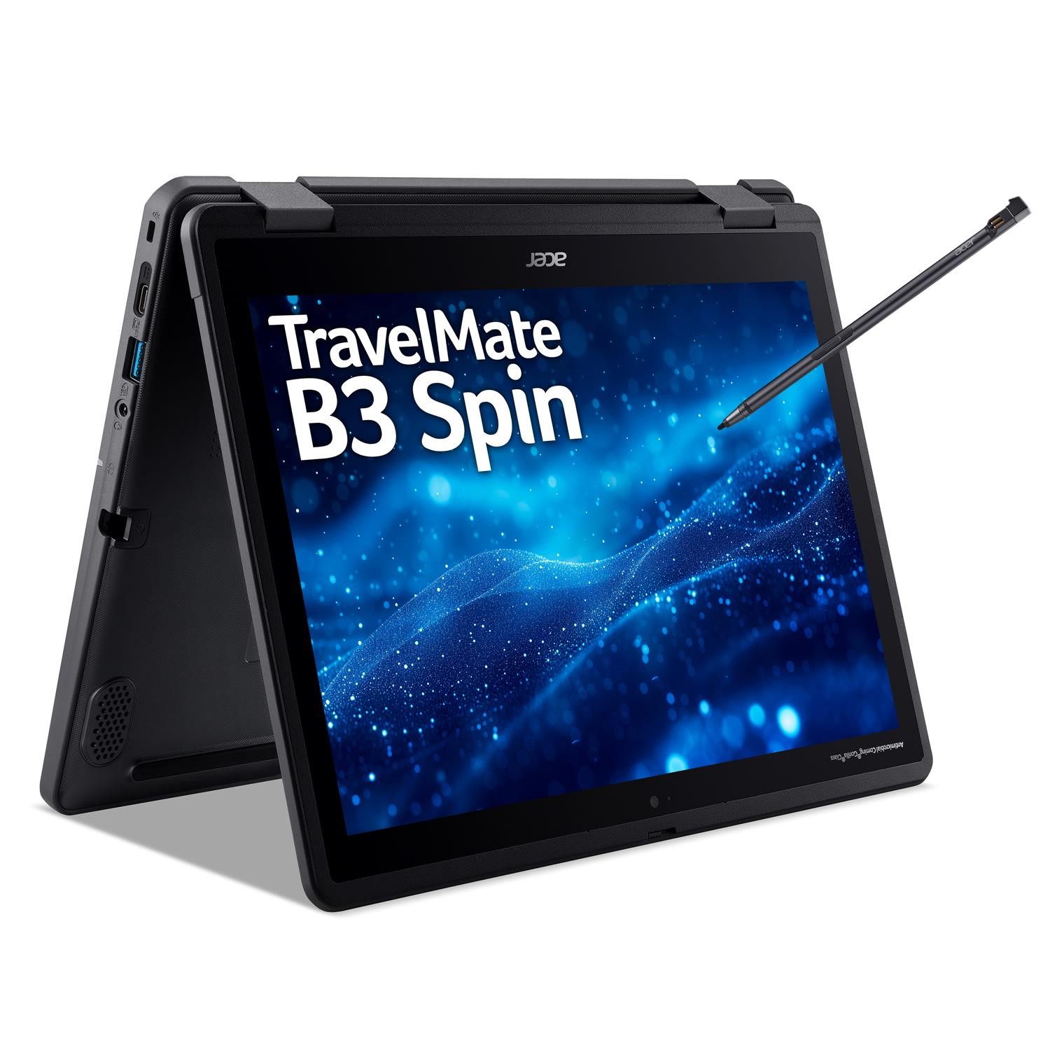 TravelMate B3 Spin 12 TMB312RN 31 TCO Flip design Intel N series N250 up to 3.8 GHz Win 11 Pro Education