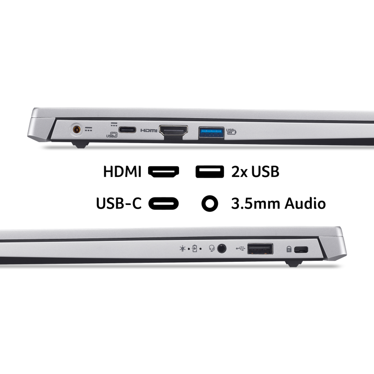 Refurbished Acer Aspire Lite Intel N150 4GB RAM 128GB SSD 15.6 Inch Windows 11 Laptop