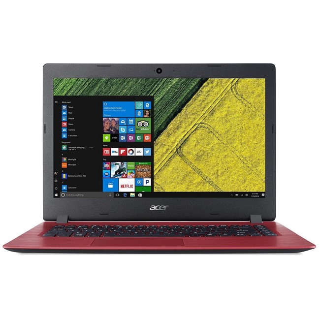Acer Aspire Intel Celeron N3350 4GB 64GB 14 Inch Windows 10 Laptop in Red
