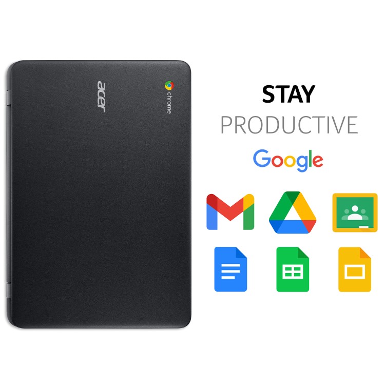 Acer 311 C733U-C2XV Celeron N4000 4GB 32GB eMMC 11.6 Inch Chromebook