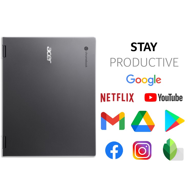 Refurbished Acer Spin 713 Core i3-10110U 8GB 128GB 13.5 Inch Convertible Chromebook