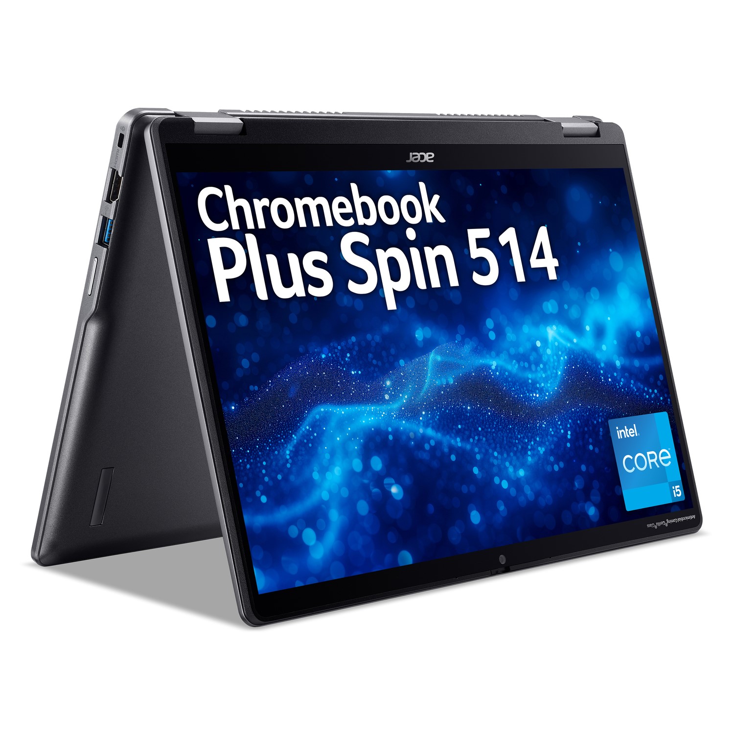 Acer Chromebook Plus Spin 514 Intel Core I5 8GB RAM 256GB Emmc 14 Inch Chromebook Grey, Laptops Direct - NX.J2AEK.006
