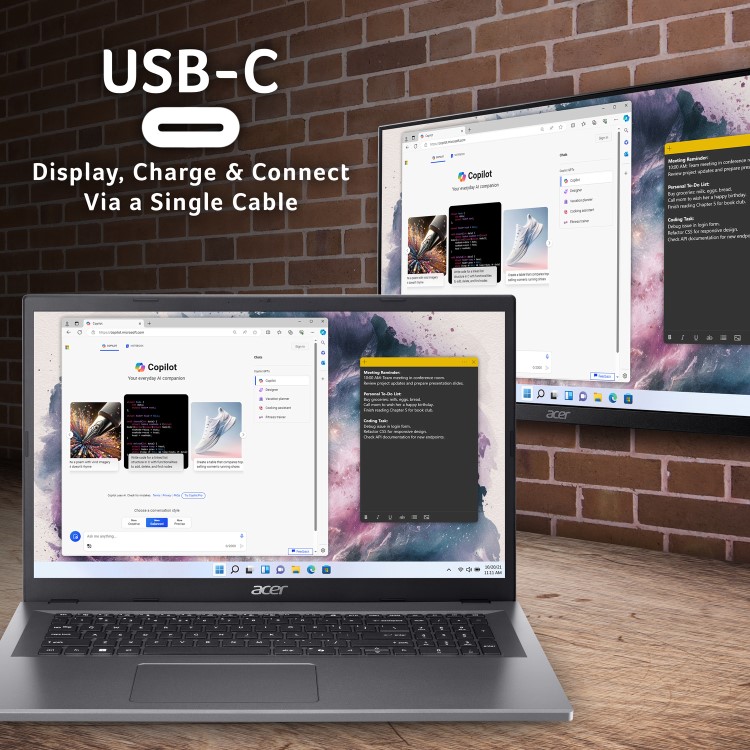 Acer Aspire Go 17 Intel Core 3 8GB RAM 128GB SSD 17.3 Inch Windows 11 Laptop