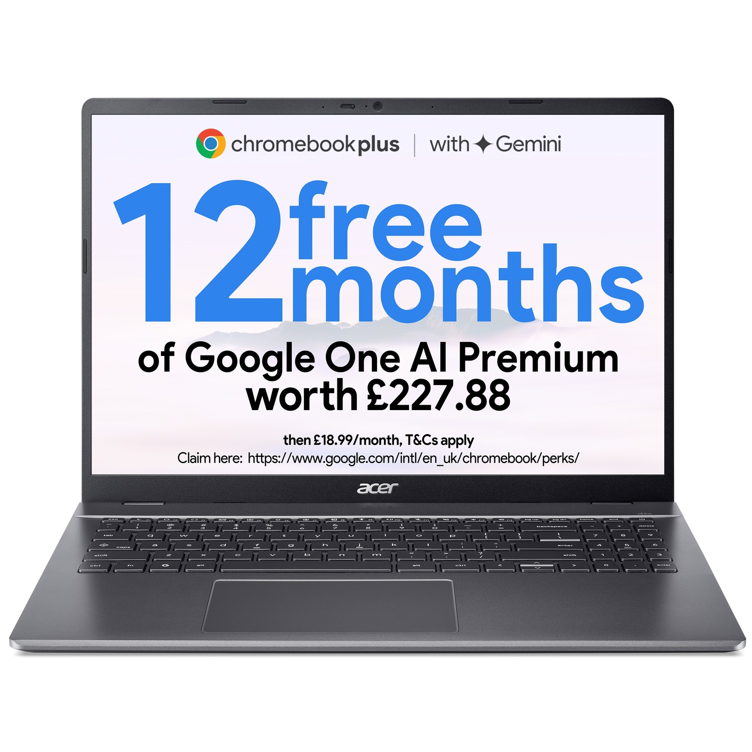 Plus 516 Intel Core i3 RAM 128GB SSD 16 Inch Chromebook