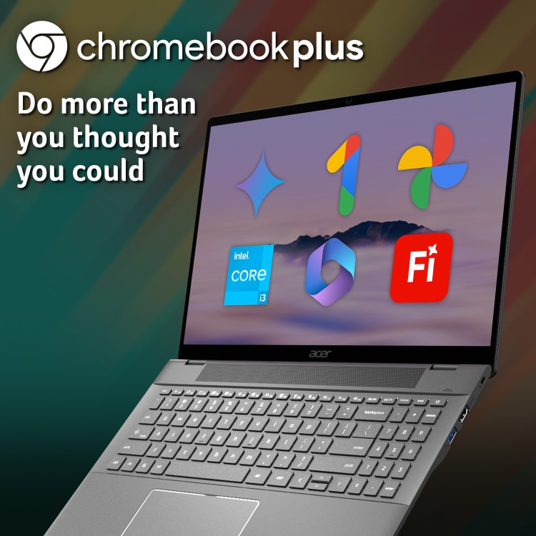 Acer Plus 516 Intel Core i3 8GB RAM 128GB SSD 16 Inch Chromebook