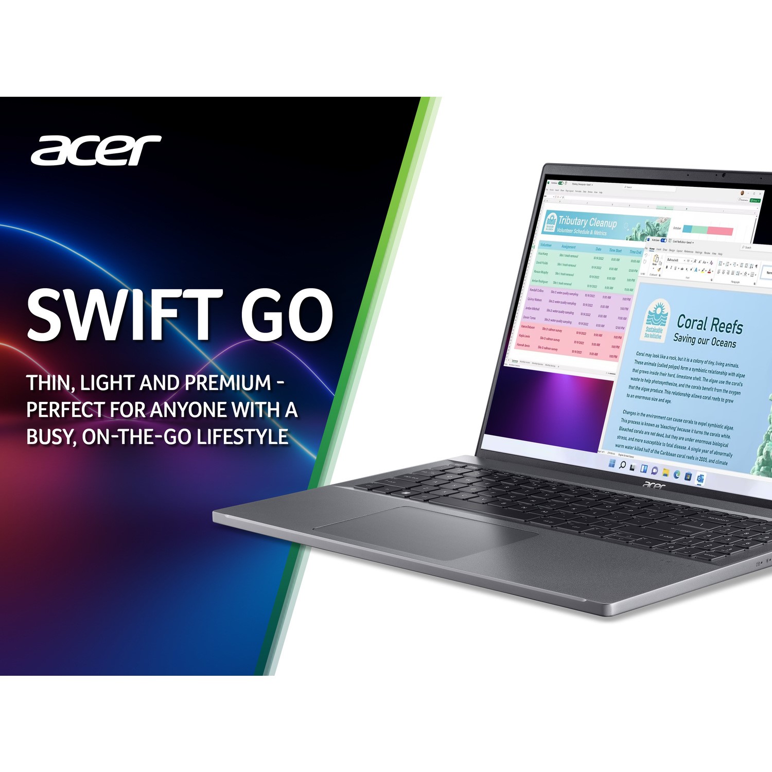 Acer Swift Go 16 Intel Core i5 16GB RAM 512GB SSD 16 Inch Windows 11 ...