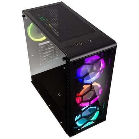 Kolink Observatory Mid Tower RGB Gaming Case - Black Tempered Glass
