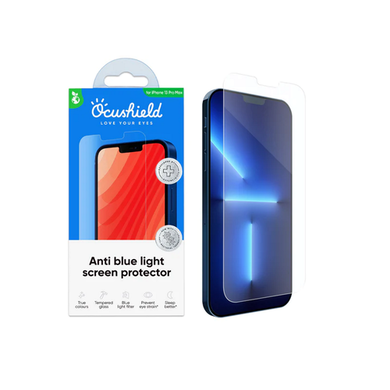 Ocushield Anti Blue Light Tempered Glass Screen Protector for iPhone 13 Pro Max and 14 Plus