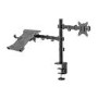 electriQ Monitor Arm with Laptop Tray