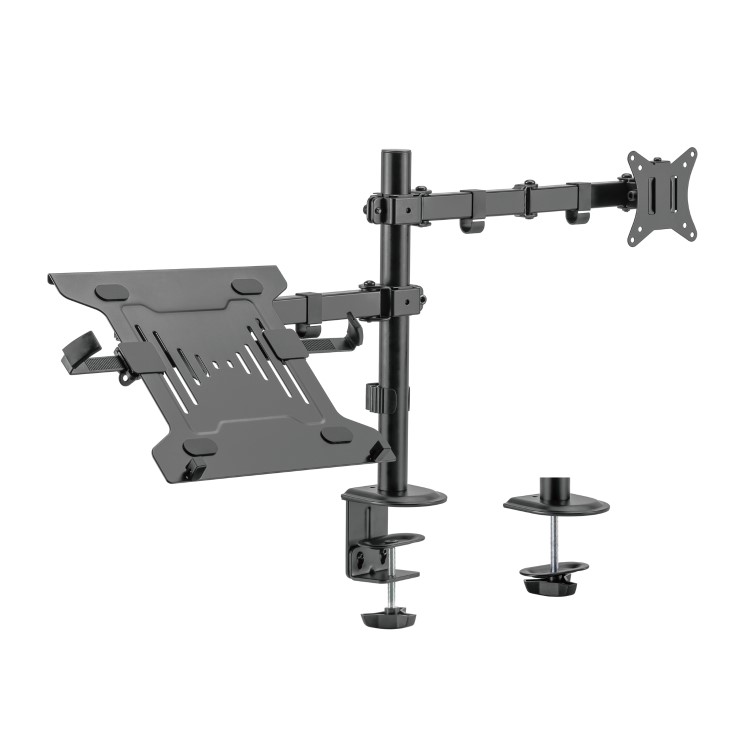 electriQ Monitor Arm with Laptop Tray