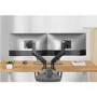 electriQ Dual Premium Monitor Arm with USB A/C Ports For Up to x2 45" Screen
