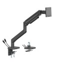 OEM-USBP-SINGLE electriQ Single Premium Monitor Arm with USB A/C Ports For Up to x1 49" Screen