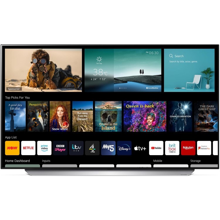 LG C1 48 Inch OLED 4K HDR 120Hz HDMI 2.1 Freeview Smart TV