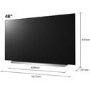 LG C1 48 Inch OLED 4K HDR 120Hz HDMI 2.1 Freeview Smart TV