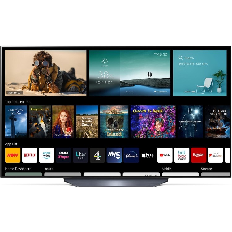 LG B1 55 Inch OLED 4K HDR 120Hz Smart TV