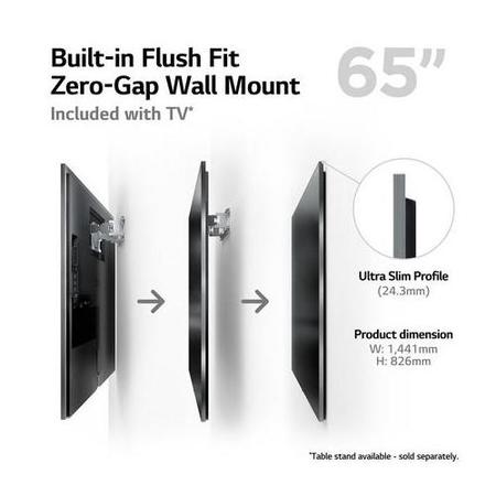 Refurbished LG evo G3 65" 4K Ultra HD with HDR Freeview OLED Smart TV 