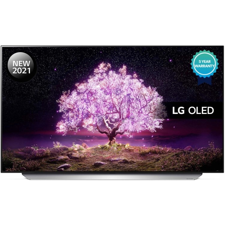 LG C1 77 Inch OLED 4K HDR 120Hz HDMI 2.1 Freeview Smart TV