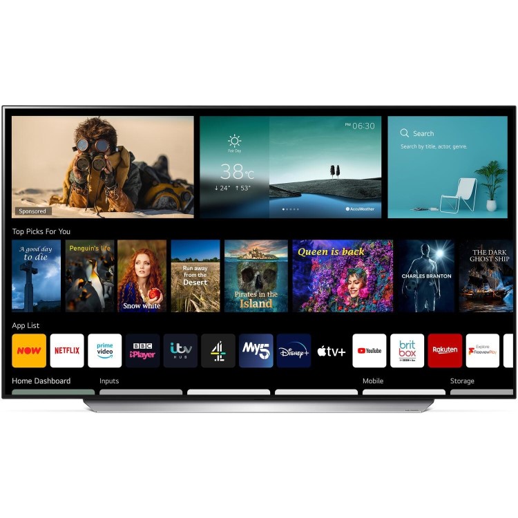 LG C1 77 Inch OLED 4K HDR 120Hz HDMI 2.1 Freeview Smart TV