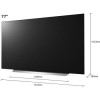 LG C1 77 Inch OLED 4K HDR 120Hz HDMI 2.1 Freeview Smart TV