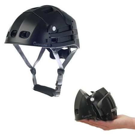 Overade Plixi Fit Foldable Helmet in Black - L/XL