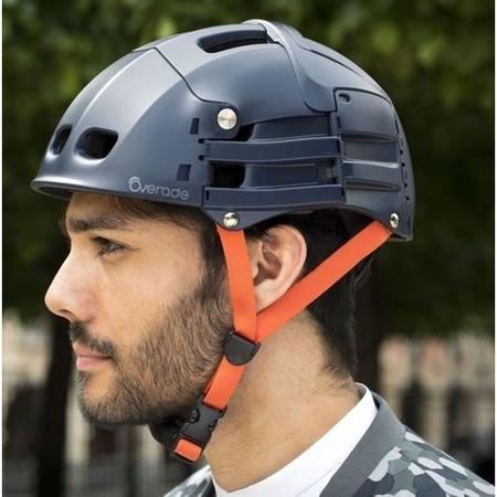 Overade Plixi Fit Foldable Helmet in Blue - S/M