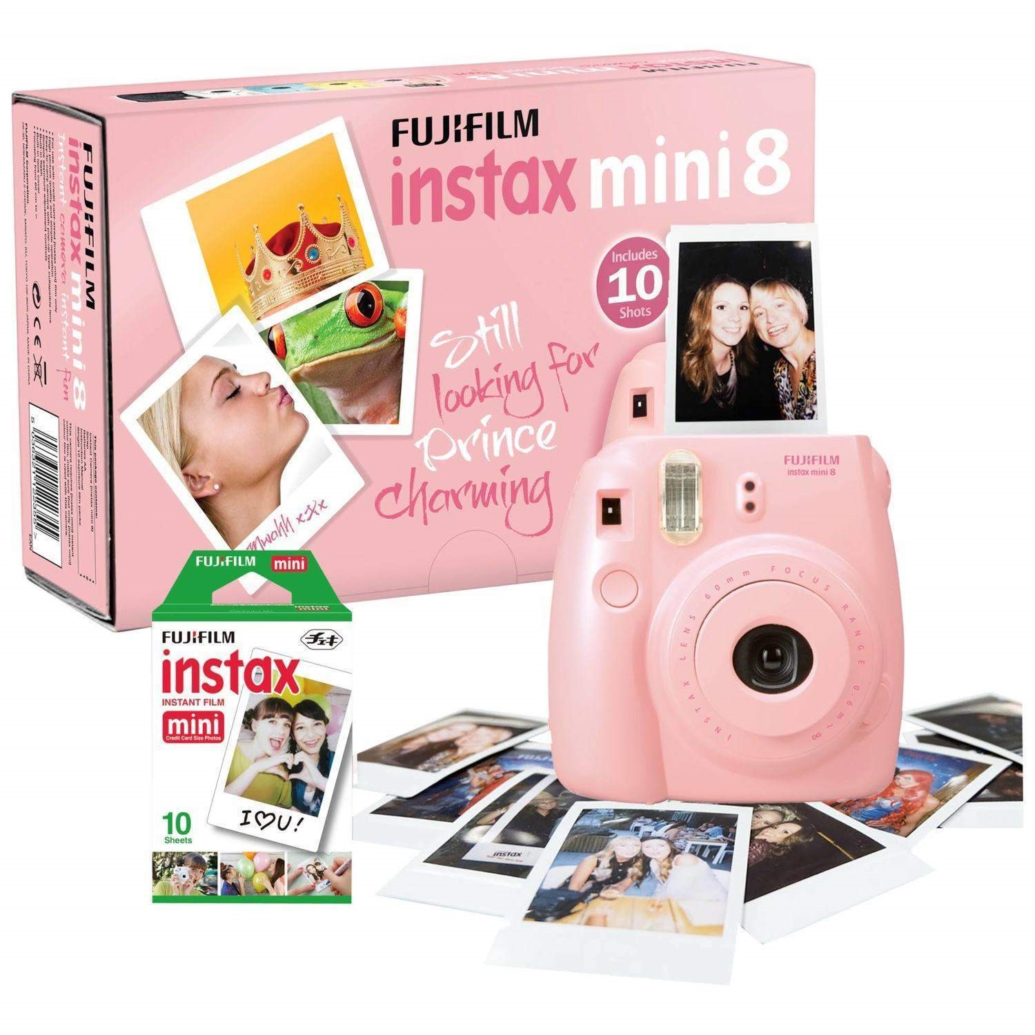 Fuji Instax Mini Pink Instant Camera inc 10 Shots Laptops Direct