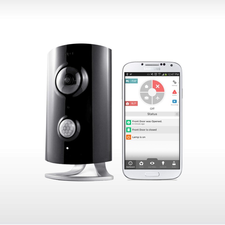 Piper Night Vision Security Camera in Black