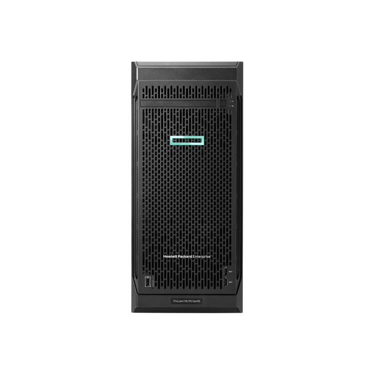 HPE ProLiant ML110 Gen10 Intel Xeon-S 4210R 10-Core 2.40GHz 13.75MB 16GB 1 x 16GB PC4-2933Y-R DDR4 RDIMM 8 x Hot Plug 2.5in Small Form Factor Smart Array P408i-p SR No Optical 800W 3yr Next Business D