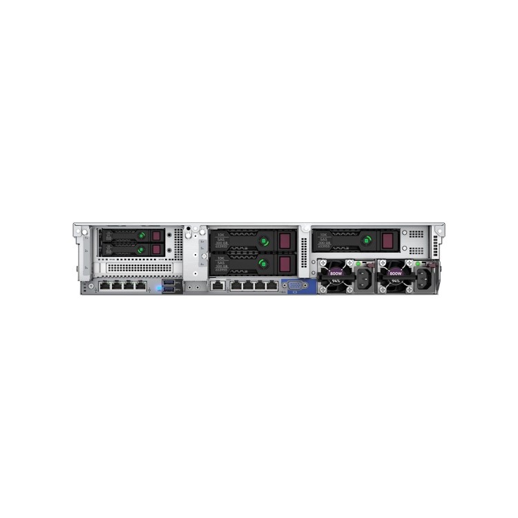 HPE ProLiant DL380 Gen10 Intel Xeon Silver 4208 2.1GHz 8c 1P 32GB DDR4 SDRAM P408i-a 2.5 SFF SAS Gigabit Ethernet 800W Rack-mountable Server