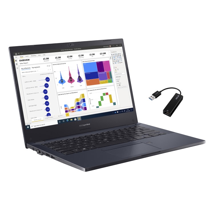 ASUS ExpertBook Core i7-10510U 8GB 512GB 14 Inch Windows 10 Pro Laptop