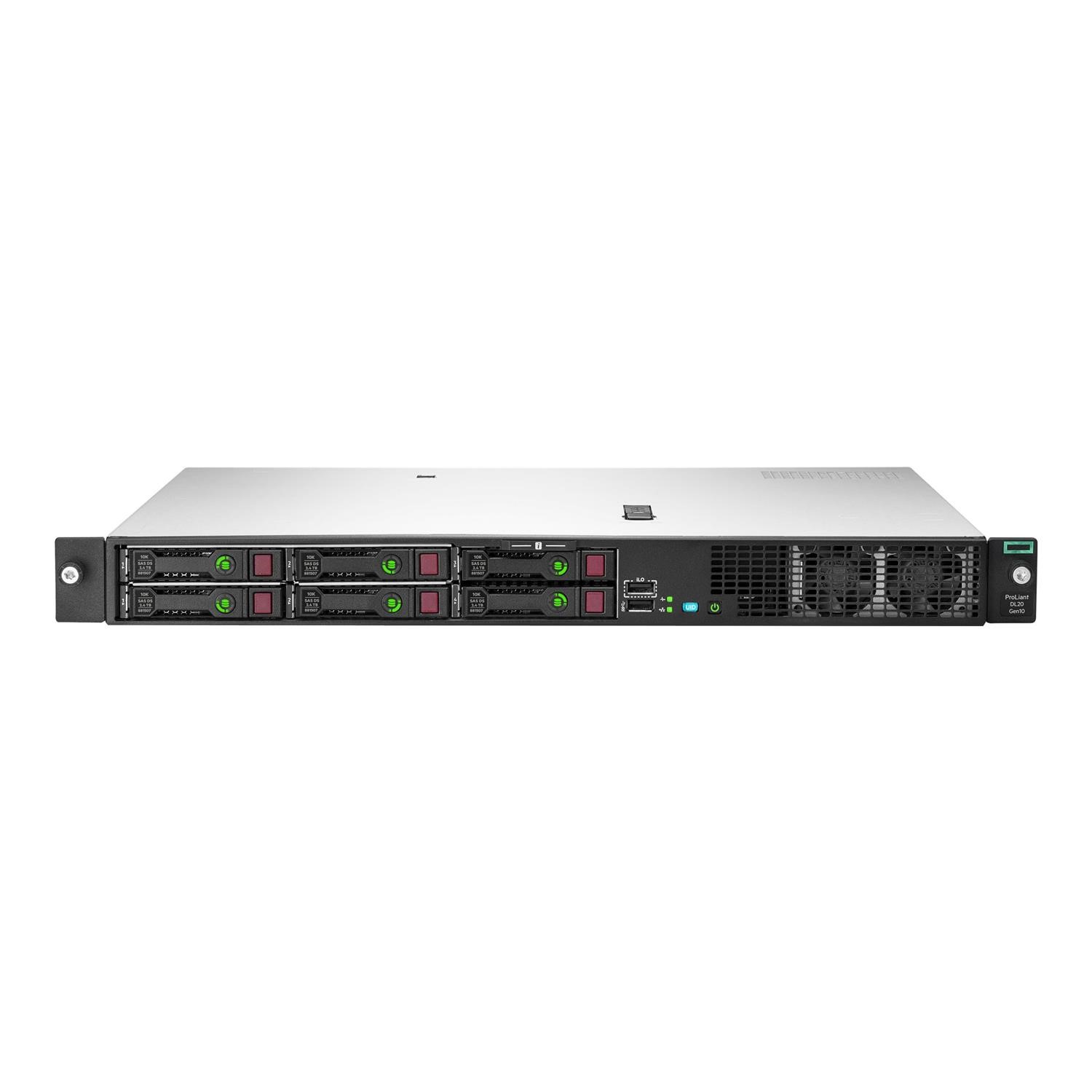 HPE ProLiant DL20 Gen10 Plus Intel Xeon E-2314 2.8GHz 4c 16GB RAM 1U Rack Server - No HDD