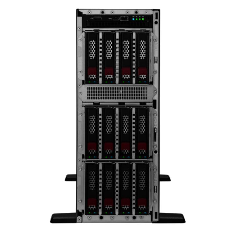 HPE ProLiant ML350 Gen11 Intel Xeon-S 4416+ 20-Core 2.00GHz 37.5MB 32GB 1 x 32GB PC5-4800B RDIMM 8 x Hot Plug 2.5in Small Form Factor x1 Tri-Mode Basic Carrier MR408i-o No Optical 1000W 3 Year Next Bu