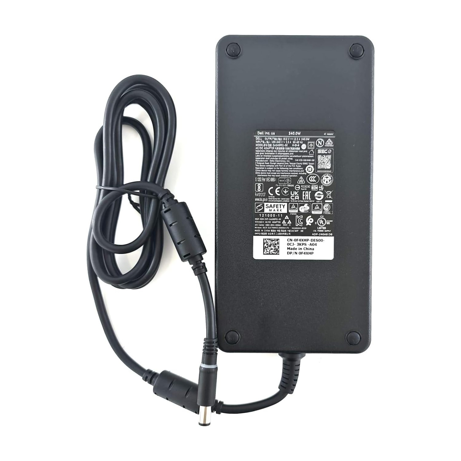 Dell AC Power Adapter 19.5V 12.3A 240W includes power cable