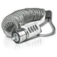 Sweex Cable Combination Lock Steel Curled - Silver