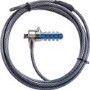 GRADE A1 - Targus Defcon Cable Lock - 4 Digit Combination