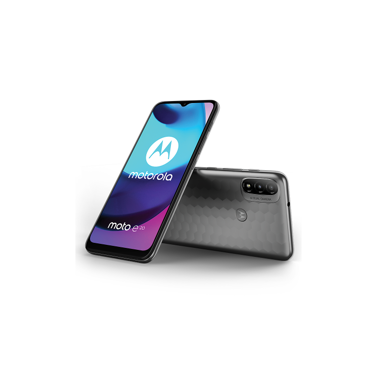 Refurbished Motorola Moto E20 32GB 4G SIM Free Smartphone - Graphite Grey