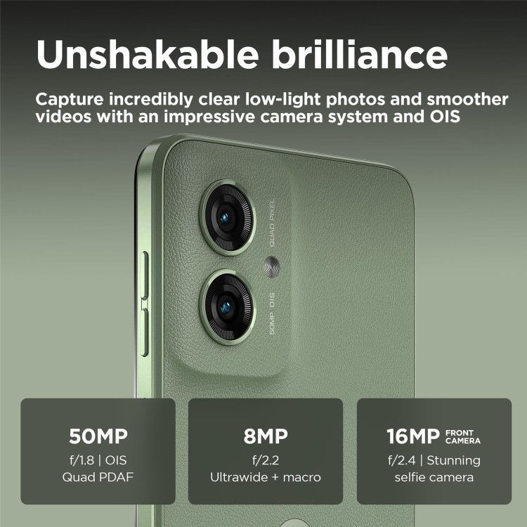 Motorola Moto G55 Smoky Green 6.5" 256GB 5G Unlocked & SIM Free