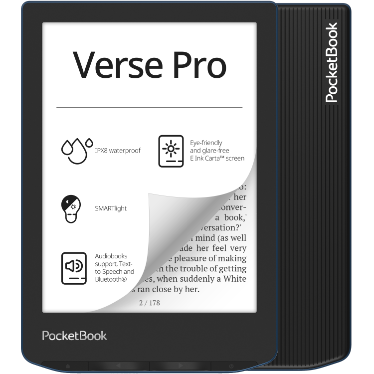 PocketBook Verse Pro Azure Blue 6" 16GB Wi-Fi e-Reader