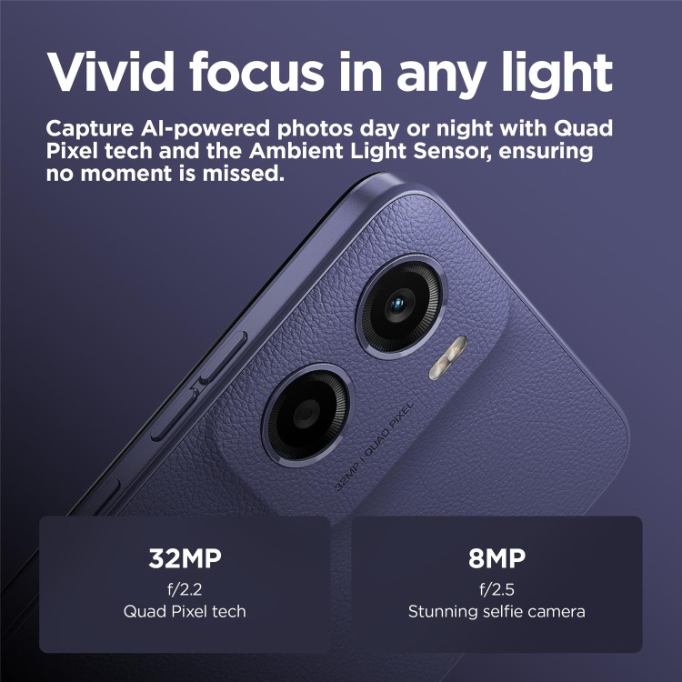 Motorola Moto E15 Fresh Lavender 6.67" 64GB 4G Unlocked & SIM Free Smartphone