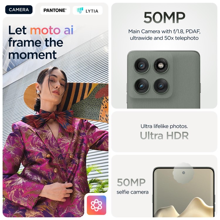 Motorola Edge 60 Pro Pantone Shadow 6.67" 512GB 5G Unlocked & SIM Free Smartphone
