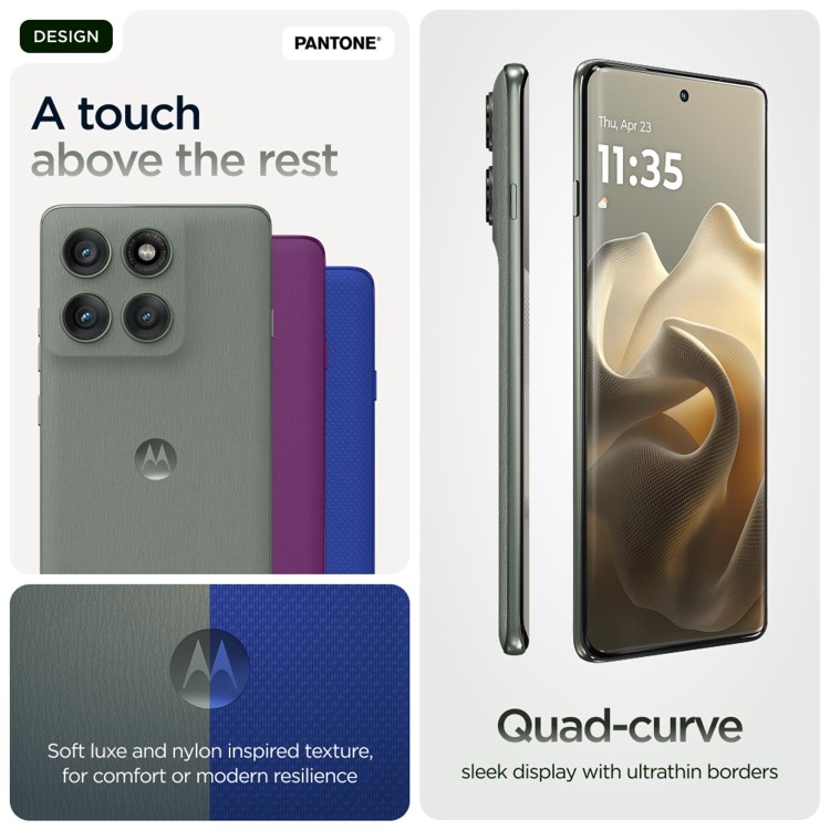 Motorola Edge 60 Pro Pantone Shadow 6.67" 512GB 5G Unlocked & SIM Free Smartphone