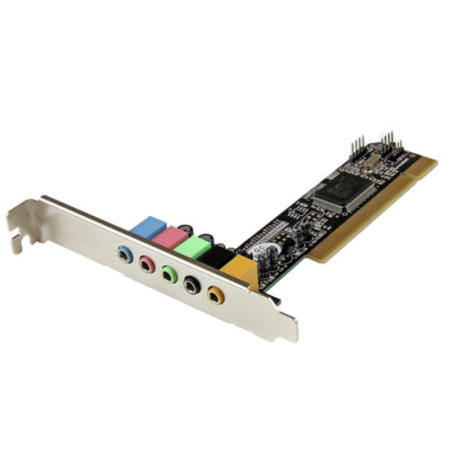 GRADE A1 - StarTech.com 5.1 Channel PCI Surround Sound Card Adapter