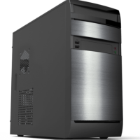 Punch Technology Contender Silver mATX Pentium G6400 8GB 120GB SSD Windows 10 Pro Desktop PC