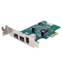 PEX1394B3LP StarTech.com 3 Port 2b 1a Low Profile 1394 PCI Express FireWire Card Adapter