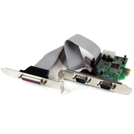 StarTech 2S1P Native PCI Express Parallel Serial Combo Card with 16550 UART